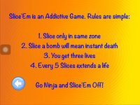 Ninja Slice'Em Off HD Game Free screenshot, image №1688972 - RAWG