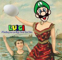 Luigi Floating on an Egg Over the Sea (Socksmakepeoplesexy.Net) screenshot, image №2996433 - RAWG