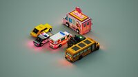 6 voxel 3D vehicles set screenshot, image №3662070 - RAWG