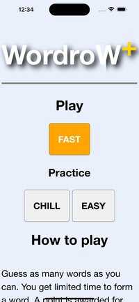 Wordrow - a fast word guessing game screenshot, image №3809084 - RAWG