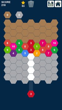 Hexa Attack: Shoot and Merge Numbers screenshot, image №2325796 - RAWG