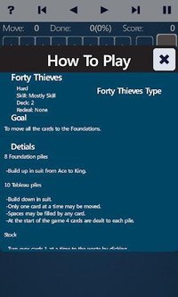 Forty Thieves Solitaire screenshot, image №1466583 - RAWG