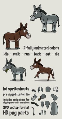 Animated donkey screenshot, image №2200155 - RAWG