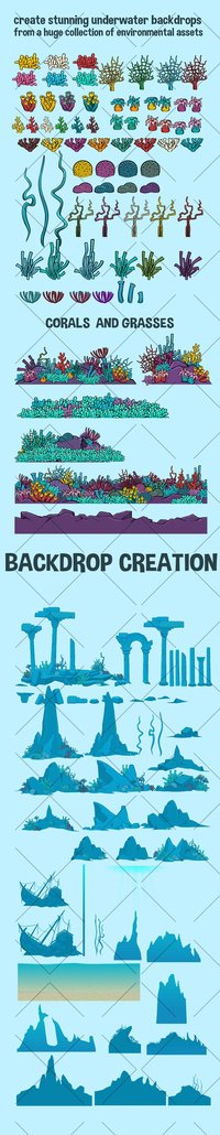 Underwater scene creation pack screenshot, image №2240459 - RAWG