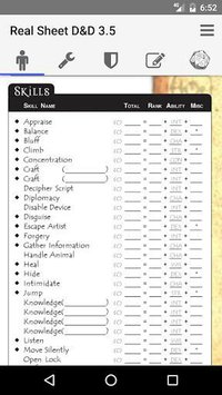 Real Sheet: D&D 3.5 + Dices screenshot, image №2104957 - RAWG