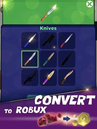 Robux Knives for Roblox screenshot, image №3484272 - RAWG