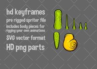 Animated top down snail game asset screenshot, image №2179681 - RAWG