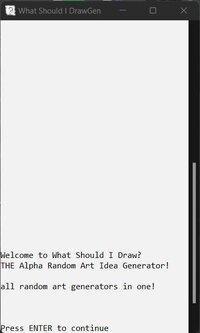 What Should I Draw? Random Art Idea Generator screenshot, image №3437653 - RAWG