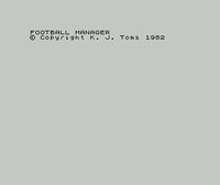 Football Manager (1982) screenshot, image №744375 - RAWG