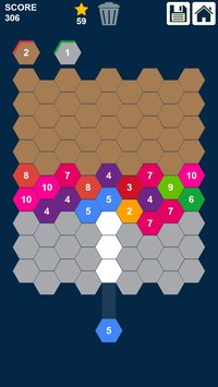 Hexa Attack: Shoot and Merge Numbers screenshot, image №2325794 - RAWG