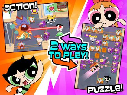 Flipped Out – The Powerpuff Girls Match 3 Puzzle / Fighting Action Game by Cartoon  Network