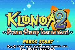 Klonoa 2 Dream Champ Tournament GAMEBOY ADVANCE Japan