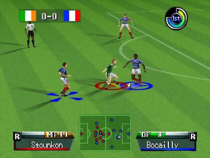 Screenshot of International Superstar Soccer Deluxe (PlayStation, 1995) -  MobyGames