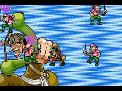 Game Boy Advance - Shonen Jump's One Piece © 2005 Bandai - Gameplay 