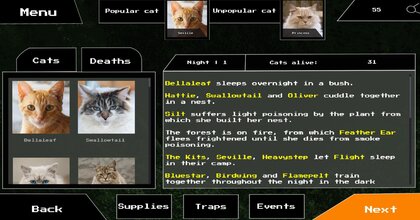 Warrior Cats Hunger Games Simulator - release date, videos, screenshots,  reviews on RAWG
