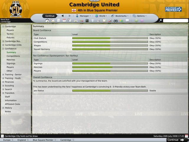 Football Manager 2010, Software