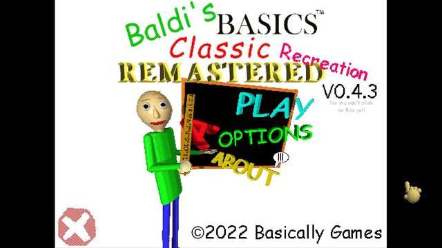 Baldi's Basics Classic Remastered Recreation (Reupload) - release date ...