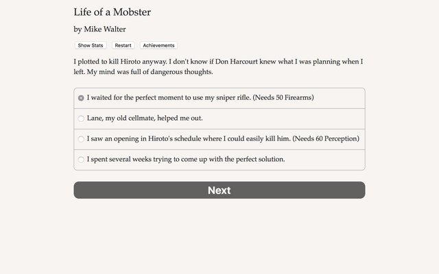 Life of a Mobster screenshot Life of a Mobster screenshot