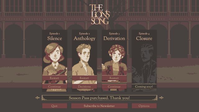 The Lion's Song: Episode 1 - Silence screenshot The Lion's Song: Episode 1 - Silence screenshot
