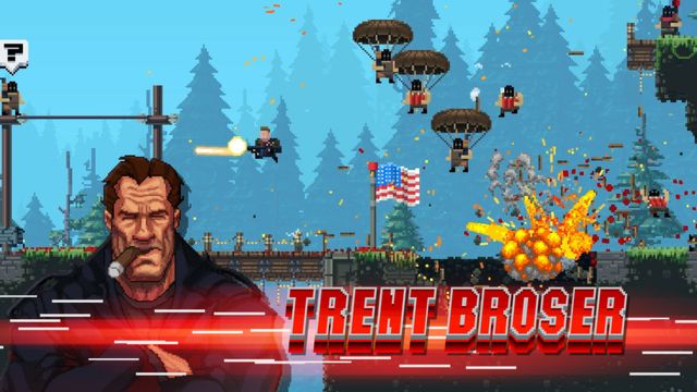 Indie Retro News: BROFORCE - An epic 2D action platformer with GORE!