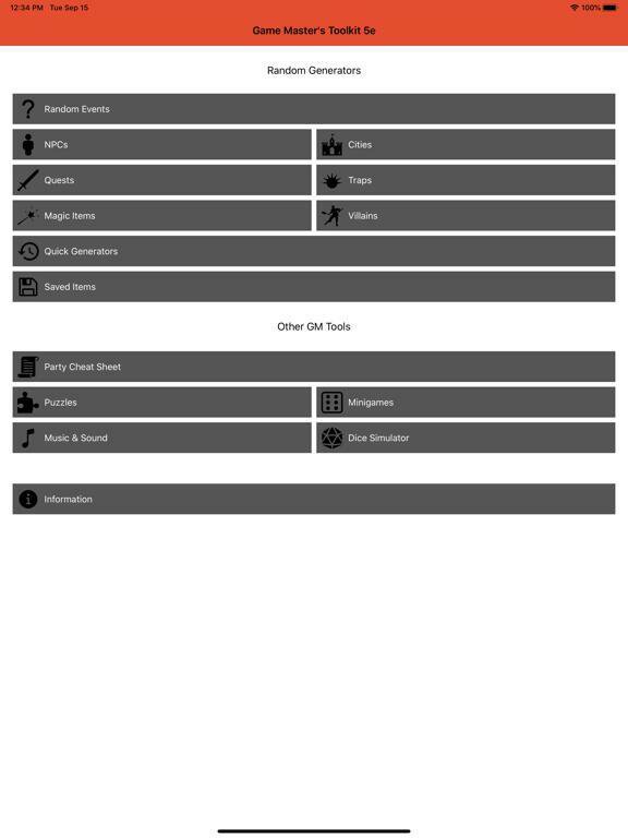 Game Master's Toolkit 5e release date, videos, screenshots, reviews