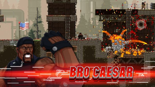 Indie Retro News: BROFORCE - An epic 2D action platformer with GORE!