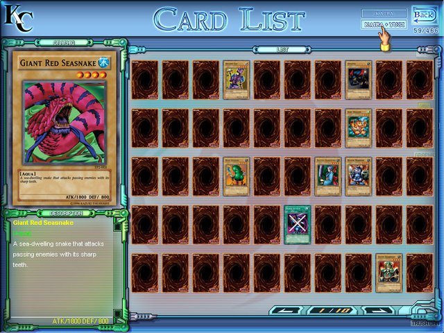 yugioh power of chaos yugi the destiny full card list