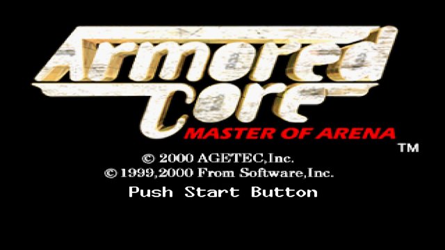 Armored Core: Master of Arena (Playstation, 2000), by Lork