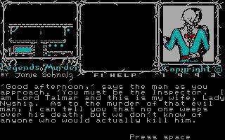 Legends of Murder screenshot Legends of Murder screenshot