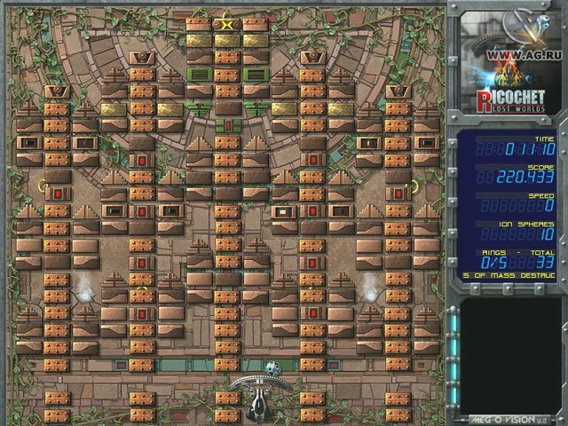 Ricochet: Lost Worlds screenshot Ricochet: Lost Worlds screenshot