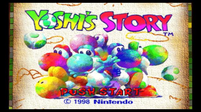 Yoshi's Story (1997) screenshot Yoshi's Story (1997) screenshot