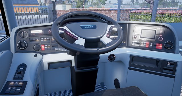 MAN TGS Steering Wheel Gameplay, City Car Driving simulator