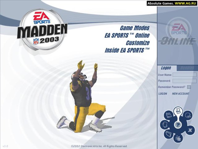 Screenshot of Madden NFL 2001 (PlayStation 2, 2000) - MobyGames