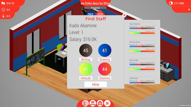 hire employees in game studio tycoon 2