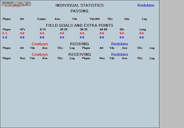Football for Windows screenshot Football for Windows screenshot