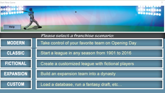 The Game Designer: Creating an Expansion Team (Baseball Mogul)