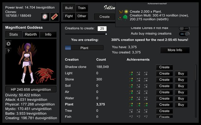 Idling to Rule the Gods screenshot Idling to Rule the Gods screenshot