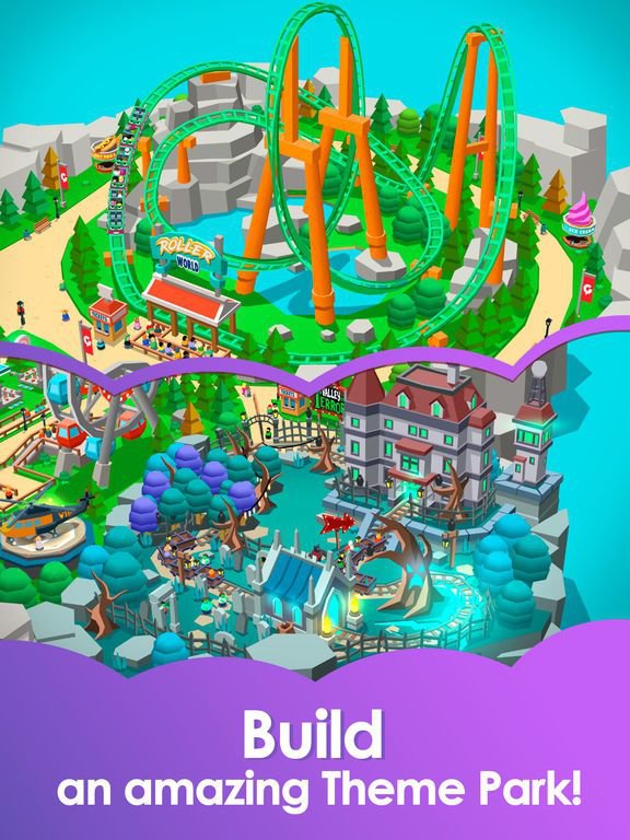 Play Idle Theme Park Tycoon on PC 