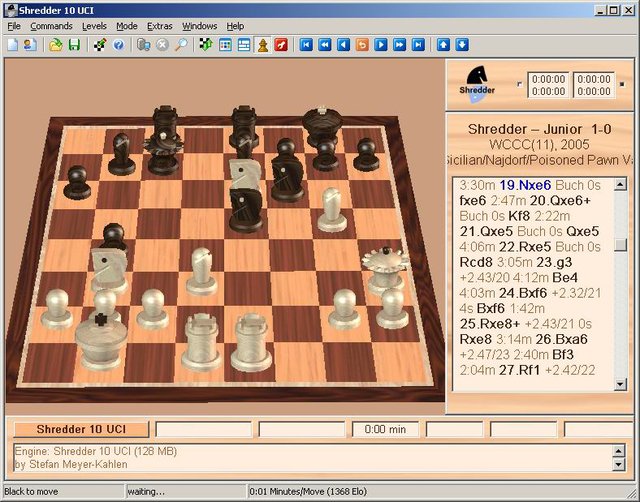 Play Shredder chess for free without downloads