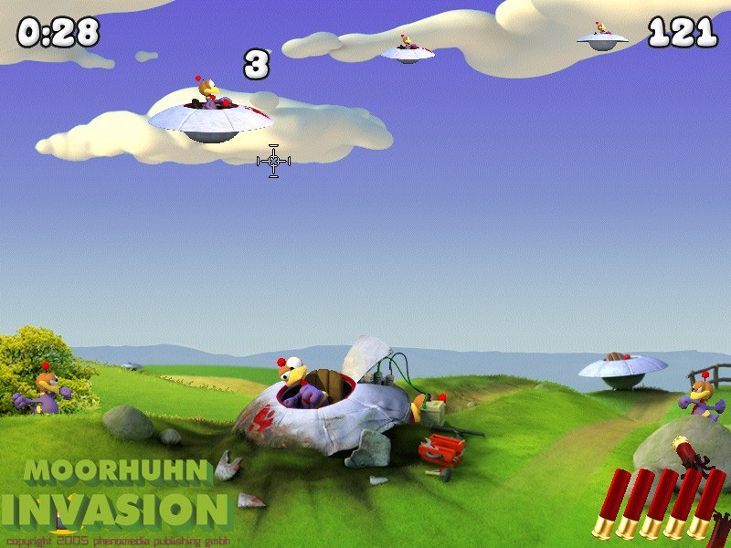Moorhuhn Invasion gameplay visual