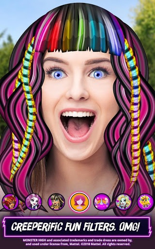 Monster High Beauty Shop: Fangtastic Fashion Game gameplay visual