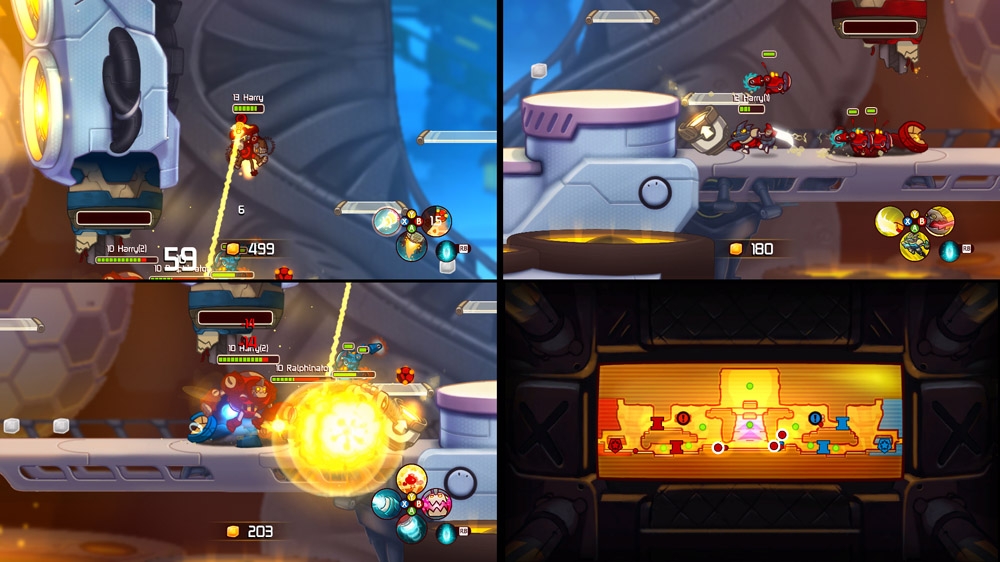 Awesomenauts gameplay visual