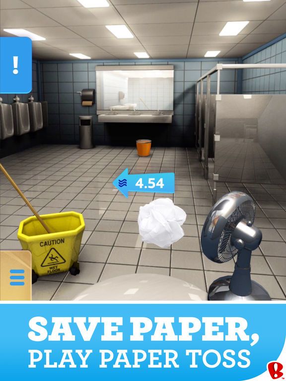 Paper Toss screenshot