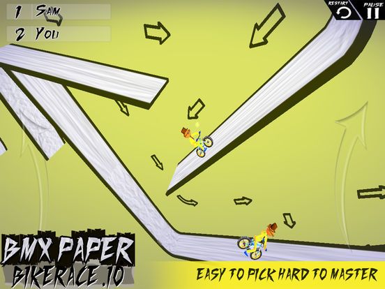 Paper BMX - Bike Race Stunts