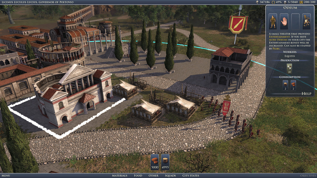 Grand Ages: Rome - Reign of Augustus gameplay visual
