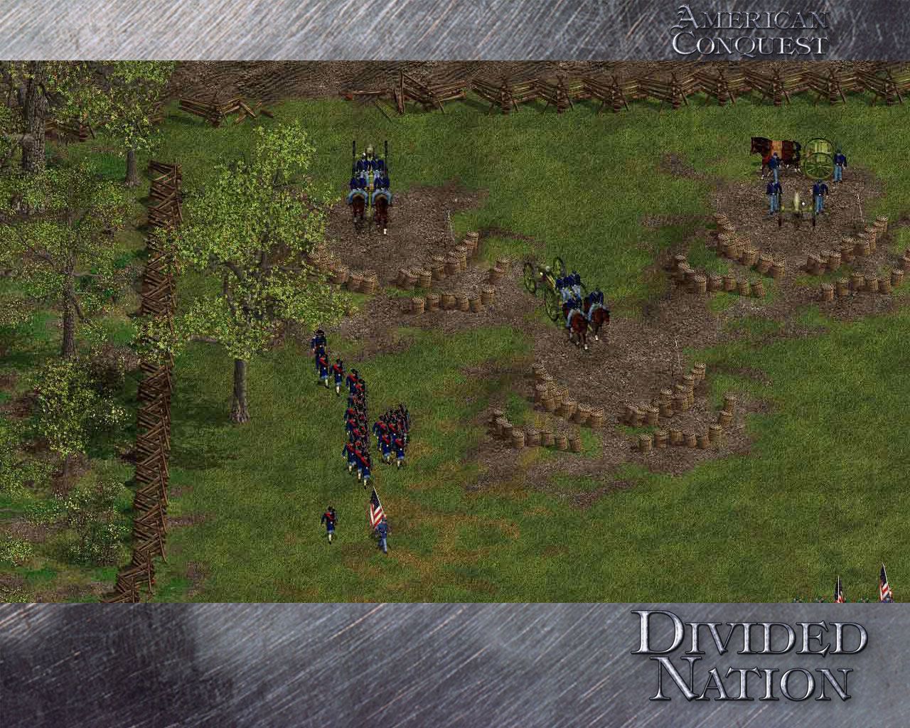 American Conquest: Divided Nation gameplay visual