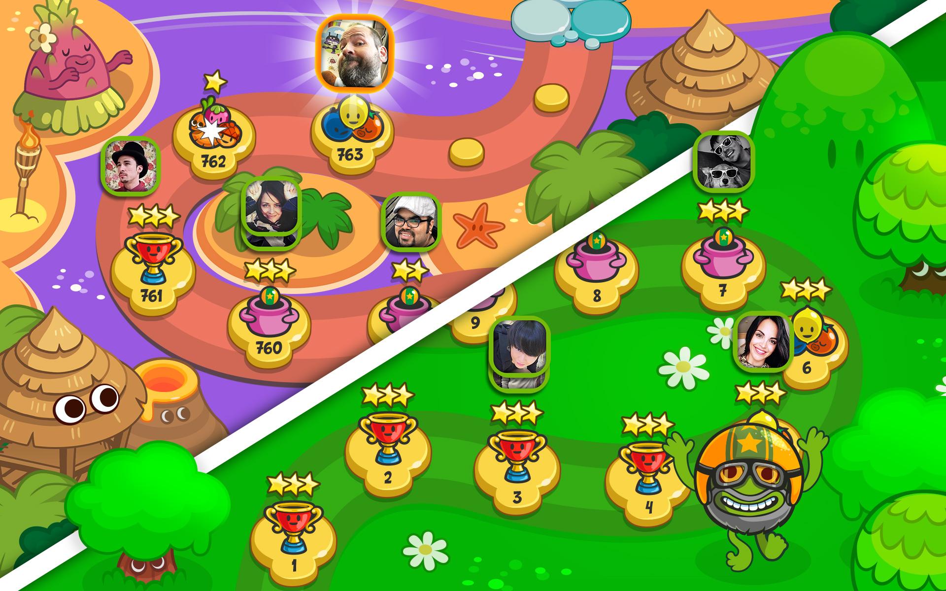 Papa Pear Saga gameplay visual
