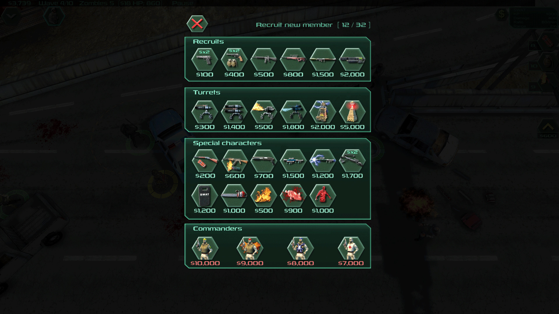 Zombie Defense gameplay visual