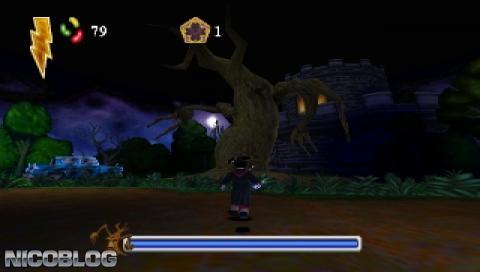 Harry Potter and the Chamber of Secrets (PS1) gameplay visual