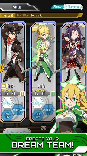 SWORD ART ONLINE:Memory Defrag gameplay visual